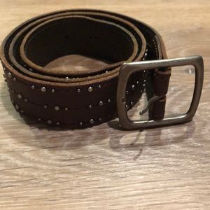 Brown Studded Belt